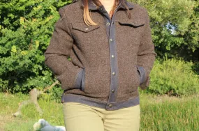 Blouson Femme laine marron - De Phil à Pat - Mode 100% France